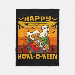 Cobertor De Velo Feliz Howl-O-Ween Dachshund Cão Fantasia de Hallow