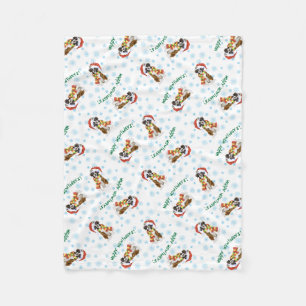 Cobertor De Velo Feliz Howlidays Boxer Fleece Blanket