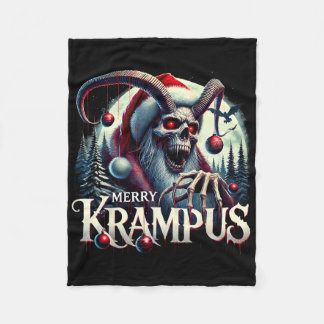 Cobertor De Velo Feliz Krampus Krampus Está Chegando à Cidade Terro