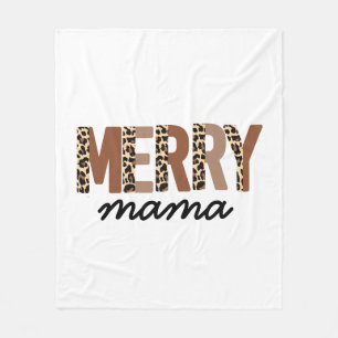 Cobertor De Velo "Feliz Mama" Moderna Bloqueio de Cor Leopard Boho