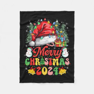 Cobertor De Velo Feliz Natal 2024 Família Xmas Pijama Natal