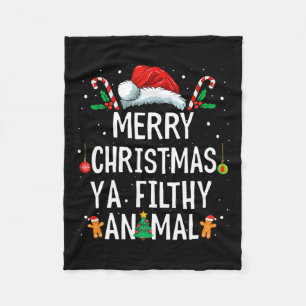 Cobertor De Velo Feliz Natal Animal Sujo Ya Xmas Family Pajam