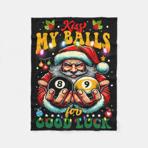 Cobertor De Velo Feliz Natal Billiards Beija-Me Por Boa Sorte