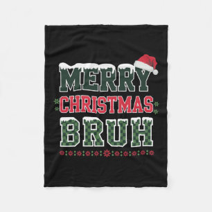 Cobertor De Velo Feliz Natal Bruh Meme Engraçado Dizendo Para O Irm