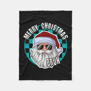 Cobertor De Velo Feliz Natal Bruh Papai Noel Família Xmas Homens B