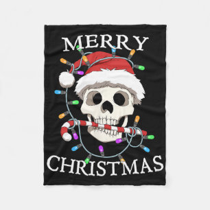Cobertor De Velo Feliz Natal Caveira Esqueleto Homens Mulheres