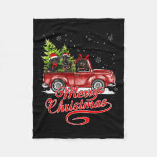 Cobertor De Velo Feliz Natal Dachshund Dog Papais noeis Reindeer