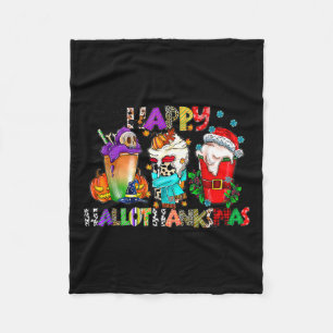 Cobertor De Velo Feliz Natal de Ação de Graças de Halloween HalloOb