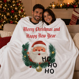 Cobertor De Velo Feliz Natal e Ano Novo