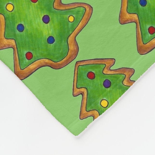 Cobertor De Velo Feliz Natal Feriado de Biscoito de Açúcar de Árvor (Quina)