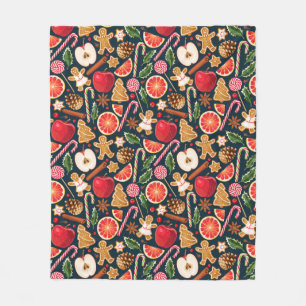 Cobertor De Velo Feliz Natal Fleece Blanket