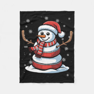 Cobertor De Velo Feliz Natal Hóquei no Gelo Boneco de Neve Férias E