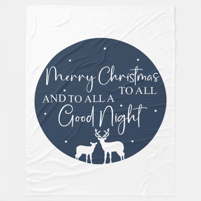Cobertor De Velo Feliz Natal Para Todos E Para Toda Boa Noite (Frente)