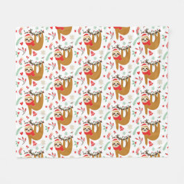 Cobertor De Velo Feliz Natal Sloth | Feriados