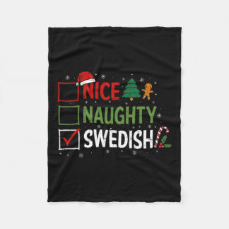 Cobertor De Velo Feliz Natal Sueco, pijama Papai Noel