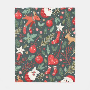 Cobertor De Velo Feliz Natal Whimsy