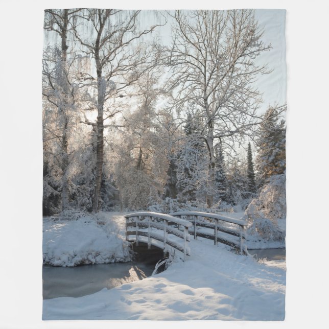 Cobertor De Velo Feliz Natal Winter Wonderland Fleece Blanket (Frente)