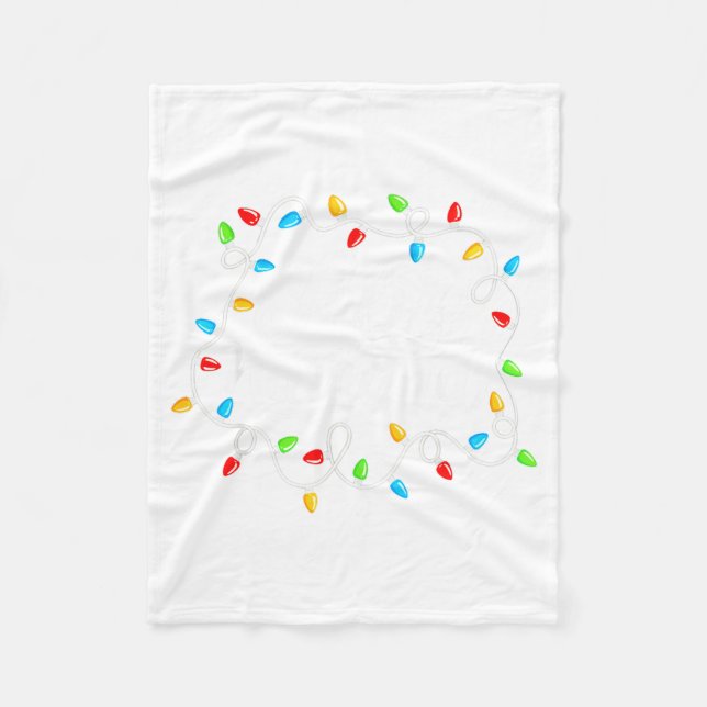 Cobertor De Velo Feliz Navidad Spanish Mexican Christmas Xmas Light (Frente)