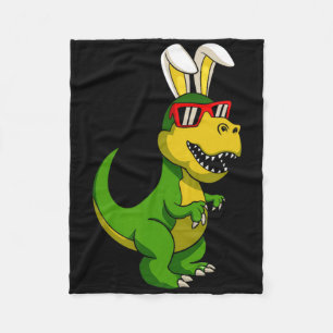 Cobertor De Velo Feliz Páscoa Dinossauro Bunny Orelhas Páscoa Menin