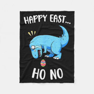 Cobertor De Velo Feliz Páscoa ô não divertido trex dinossauro menin