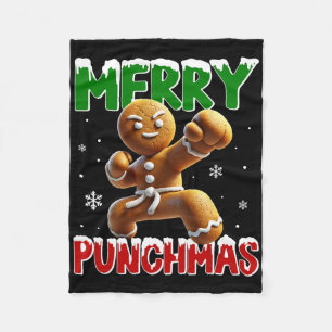Cobertor De Velo Feliz Punchmas taekwondo Karate Gingerbird Mães