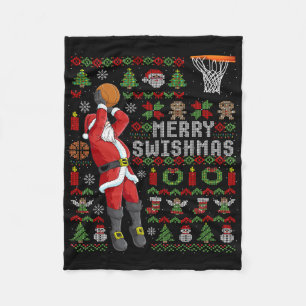Cobertor De Velo Feliz Swishmas Feia Natal Bysketbyll Natal