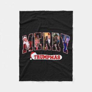 Cobertor De Velo Feliz Trumpmas Papai Noel Trump Pijama de Natal En