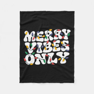 Cobertor De Velo Feliz Viba Apenas as Luzes de Natal Feriado Retro