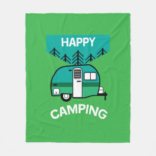 Cobertor De Velo Felizes Campos   Caravana   Travesseiro decorativo