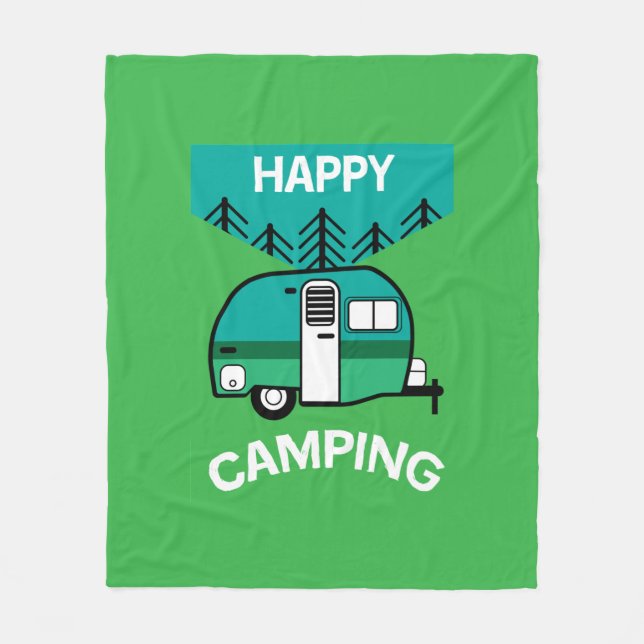 Cobertor De Velo Felizes Campos | Caravana | Travesseiro decorativo (Frente)