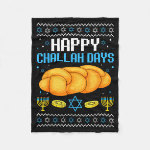 Cobertor De Velo Felizes Dias de Challah Natal Feio Hanukkah