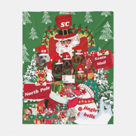 Cobertor De Velo Felizes Feriados Jogam Fégua