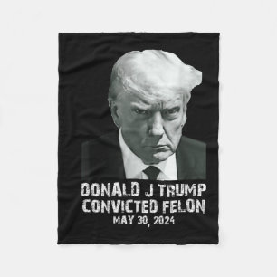 Cobertor De Velo Felon Donald Trump Guilty O Bloqueou Na Prisão Tru