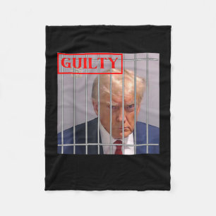 Cobertor De Velo Felon Donald Trump Guilty O Bloqueou Na Prisão Tru