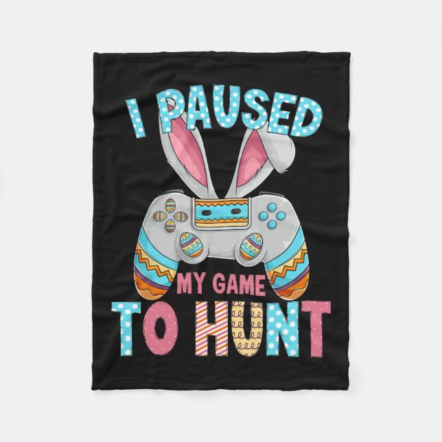 Cobertor De Velo Felz pascoa Dia Coelhinho De Ovos Brincadeiras Hom (Frente)