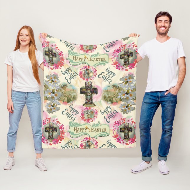 Cobertor De Velo Felz pascoa Jesus Resurecciation Angel Wredies (In Situ)