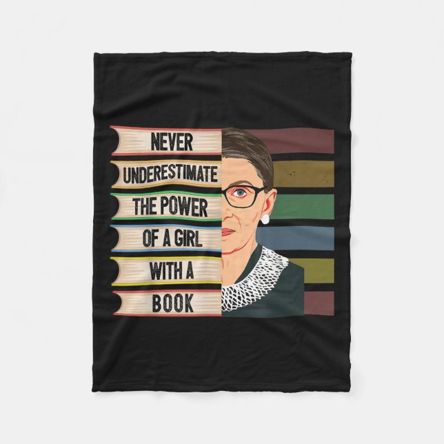 Cobertor De Velo Feminist Ruth Bader Ginsburg Rbg Quote Girl With B (Frente)