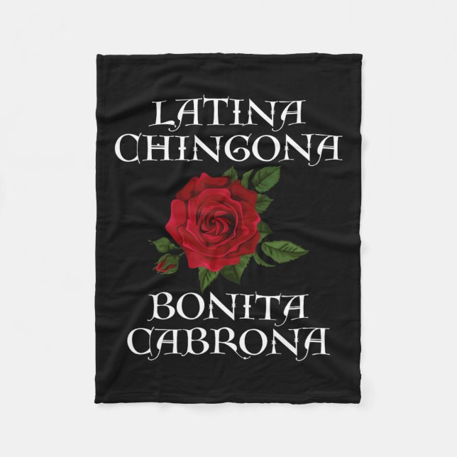 Cobertor De Velo Feminista Chingona Bonita Cabrona Hispânica Chican (Frente)