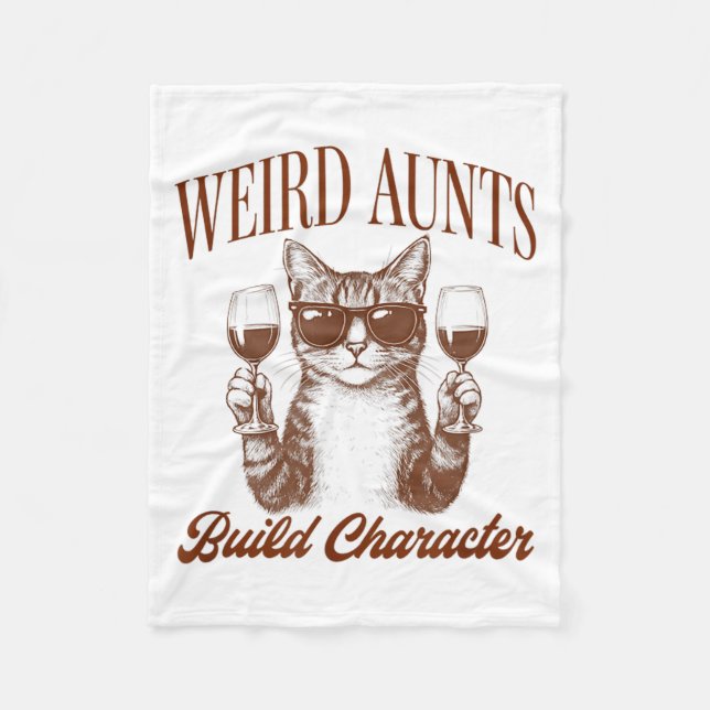 Cobertor De Velo Feral Aunt Cat Lover Cat Auntie Weird Aunts Build  (Frente)