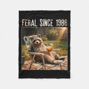 Cobertor De Velo Feral Desde 1986 Ratoon Engraçado Meme Vintage 40º