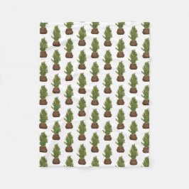 Cobertor De Velo Feriado da Árvore de Natal da Moderna Rustic Water