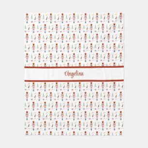 Cobertor De Velo Feriado de Música do Balé Nutcracker Personalizado