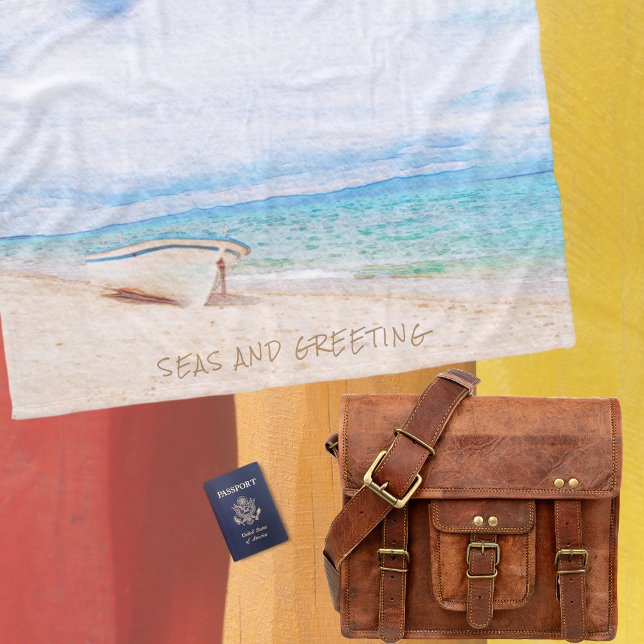 Cobertor De Velo Feriado Do Mar E Saudação (Criador carregado)