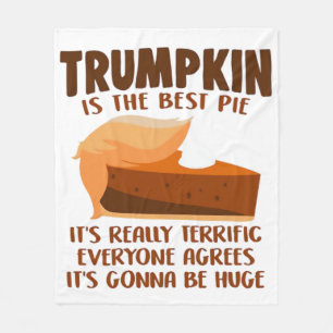 Cobertor De Velo Feriado no Dia de Ação de Graças do Trumpkin Pie F
