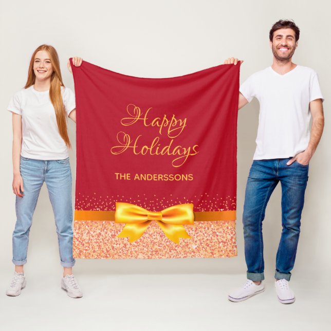 Cobertor De Velo Feriados de Natal Friso de arco rosa de ouro verme (In Situ)