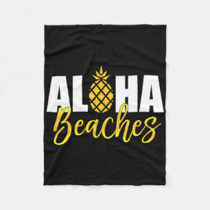Cobertor De Velo Férias Aloha Beaches Pineapple Hawaii