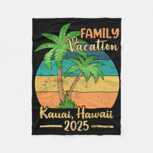 Cobertor De Velo Férias da Família Kauai Hawaii Beach 2025 Summer