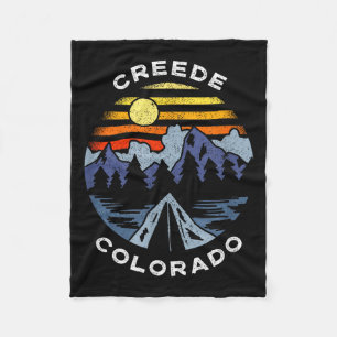 Cobertor De Velo Férias de montanha Creede colorado lembrança de ac