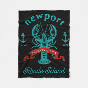 Cobertor De Velo Férias de Pesca de Lagosta em Newport Rhode Island