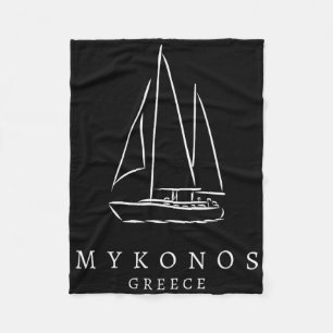 Cobertor De Velo Férias de velejar em Mykonos na Grécia